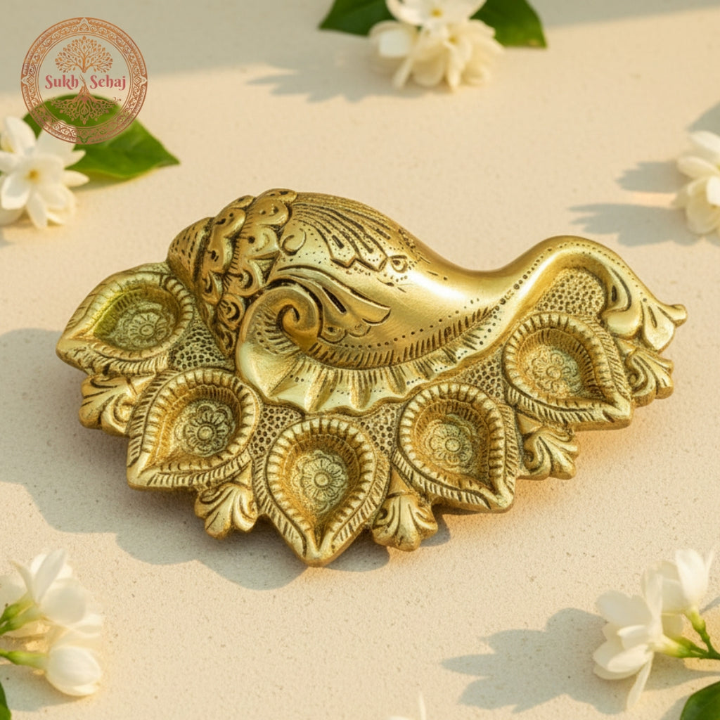 Shankh Ganesha Panchmukhi Diya