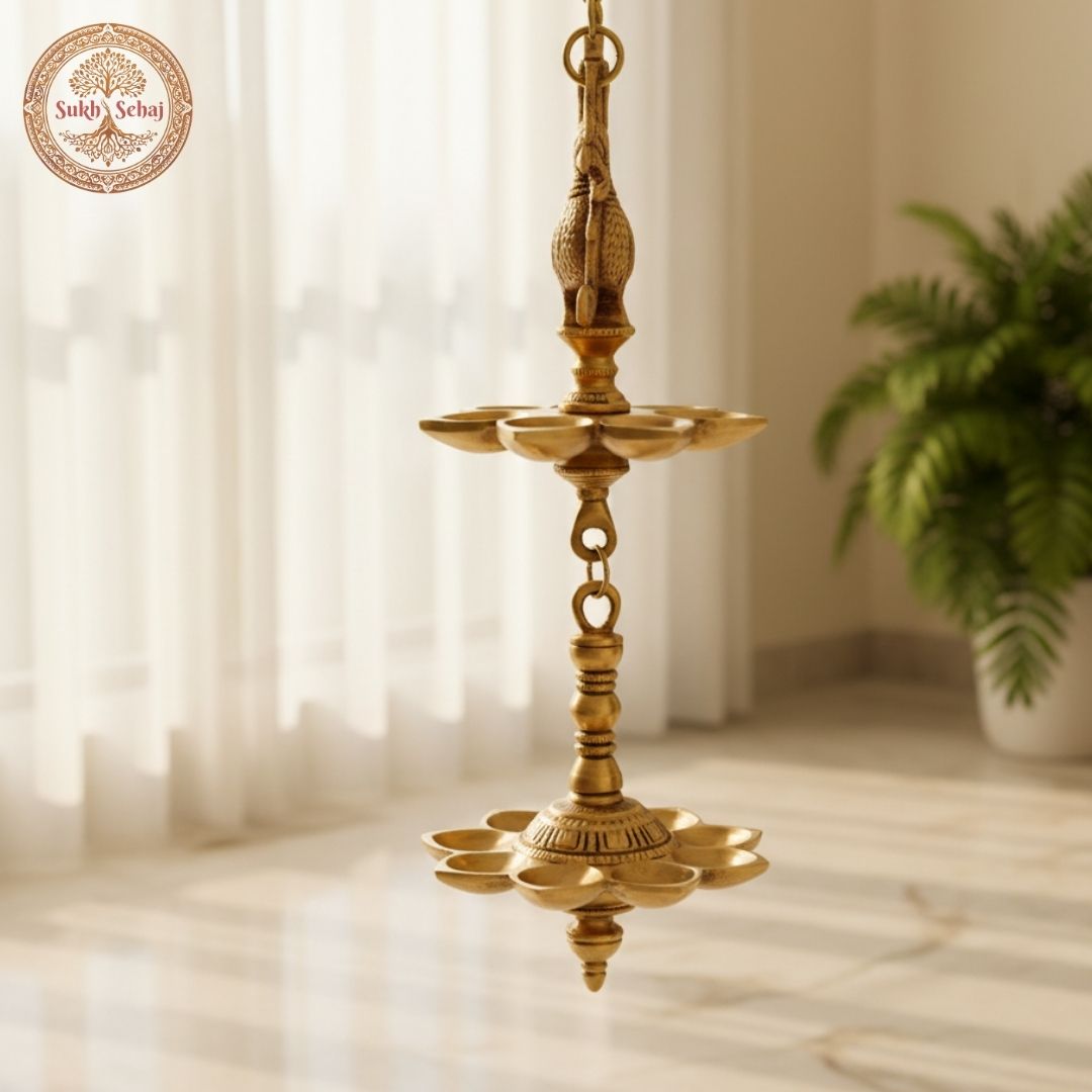 Mayur Diya (Hanging) - Large