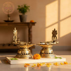 Shankhu Chakra Diyas Set