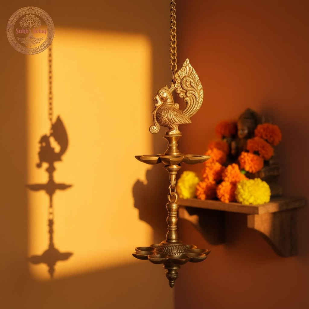Mayur Diya (Hanging) - Large