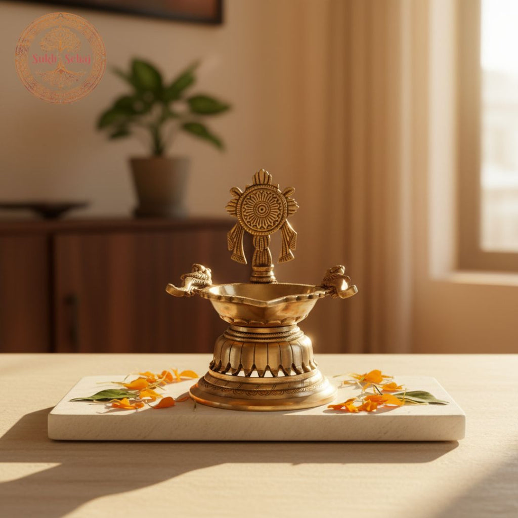 Shankhu Chakra Diyas Set