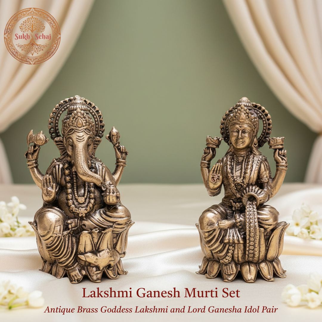 Shree Lakshmi Ganesh Murti Set