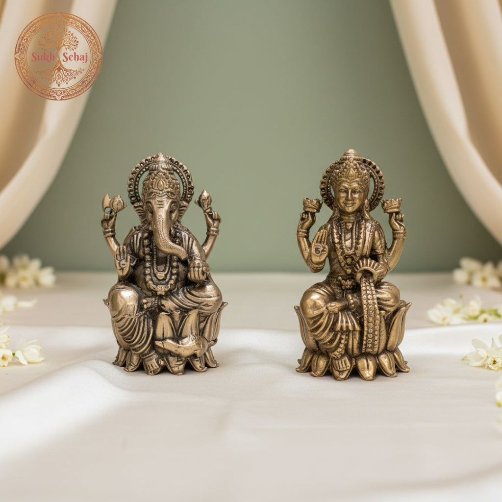 Shree Lakshmi Ganesh Murti Set