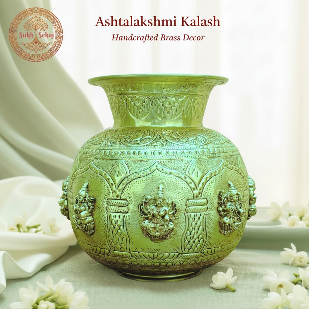Ashtalakshmi Kalash - 8.0 Inch