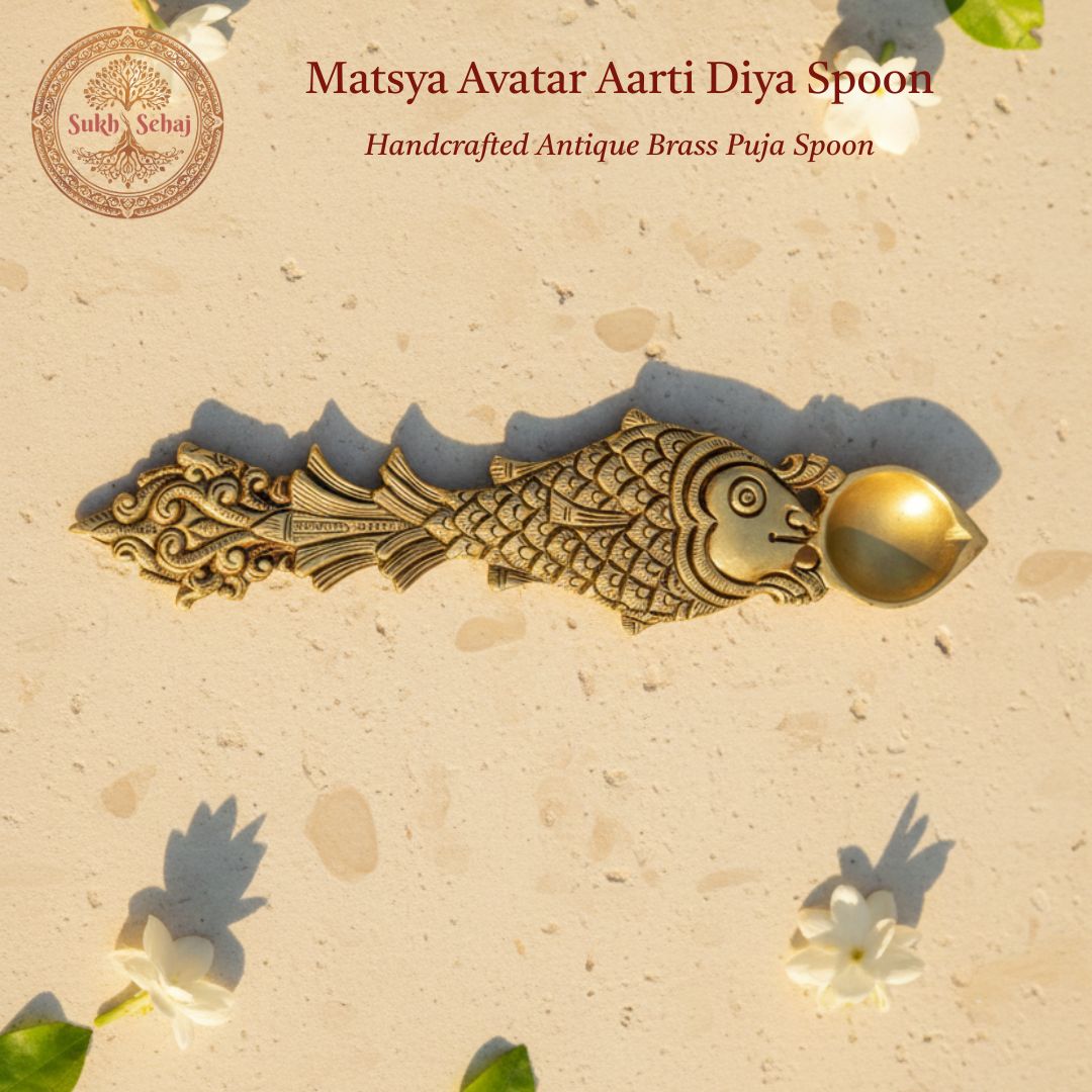 Matsya Avatar Aarti Diya Spoon