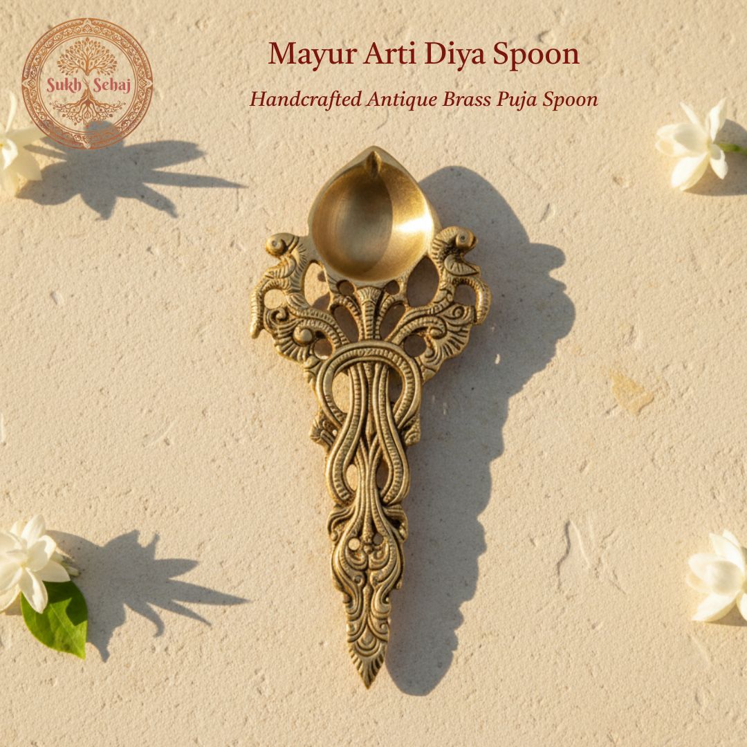 Mayur Aarti Diya Spoon
