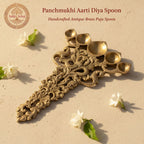 Panchmukhi Aarti Diya Spoon