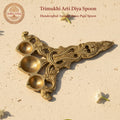 Trimukhi Aarti Diya Spoon