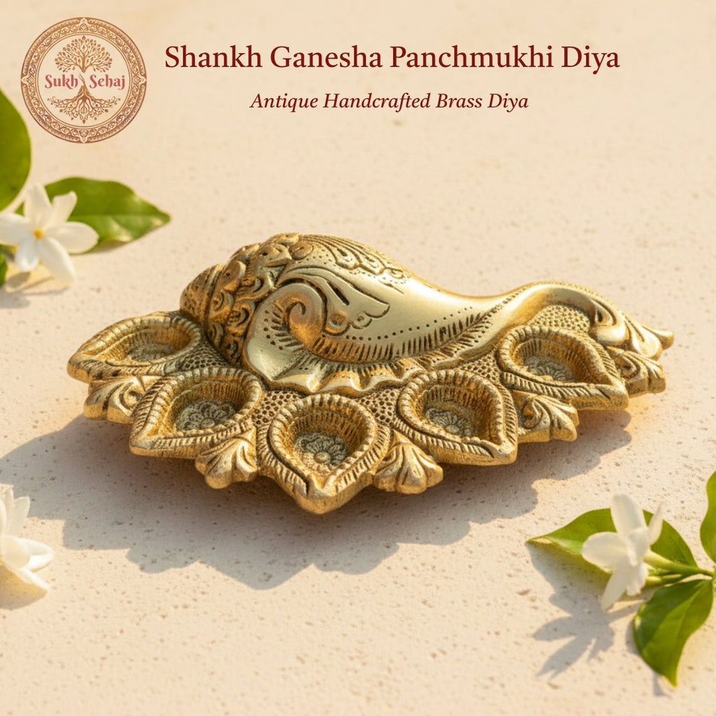 Shankh Ganesha Panchmukhi Diya