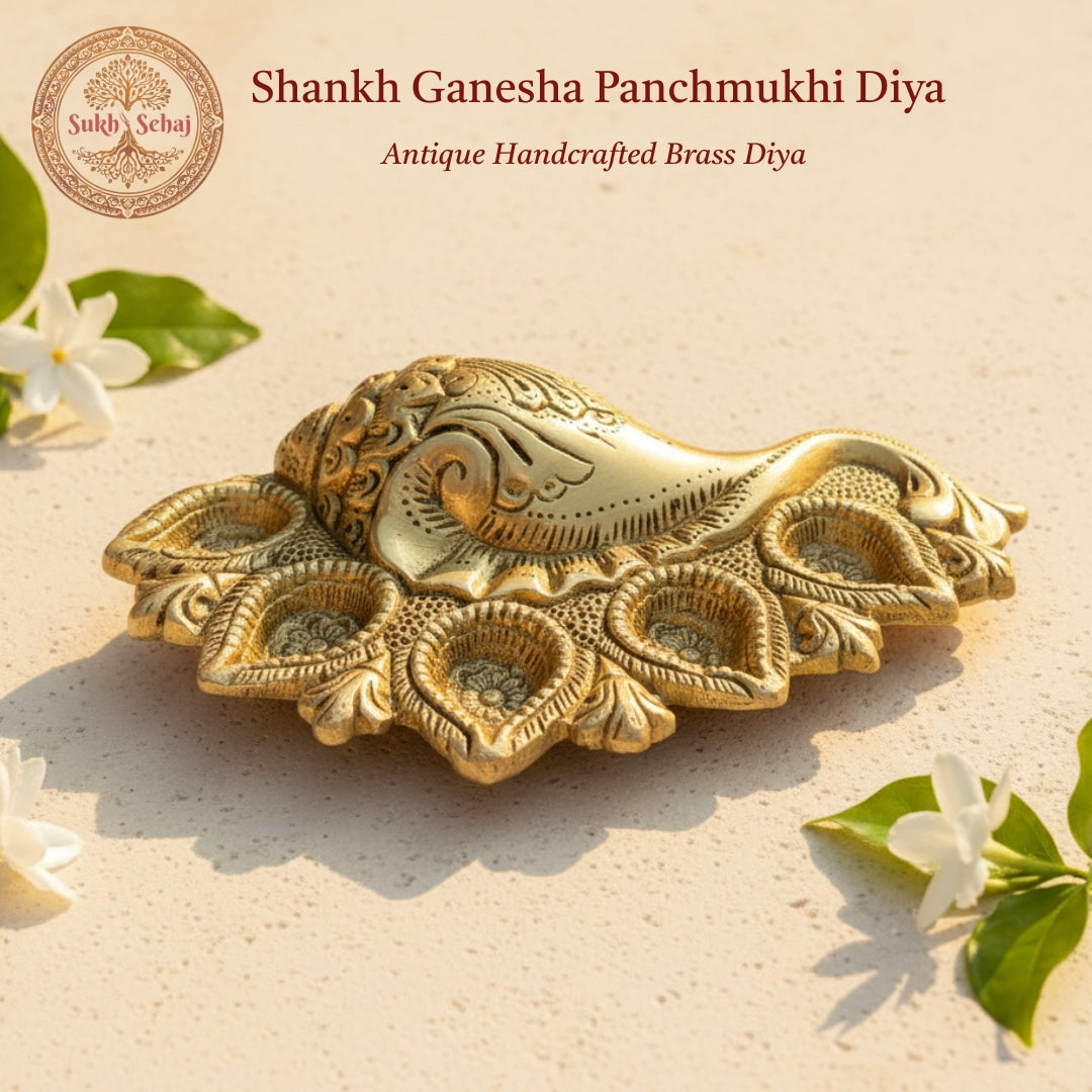 Shankh Ganesha Panchmukhi Diya