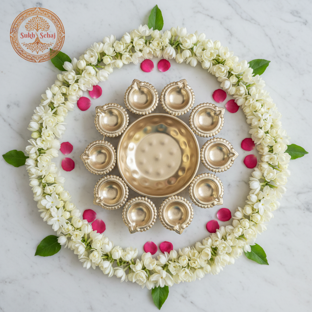 Dasamukhi Kamal Diya