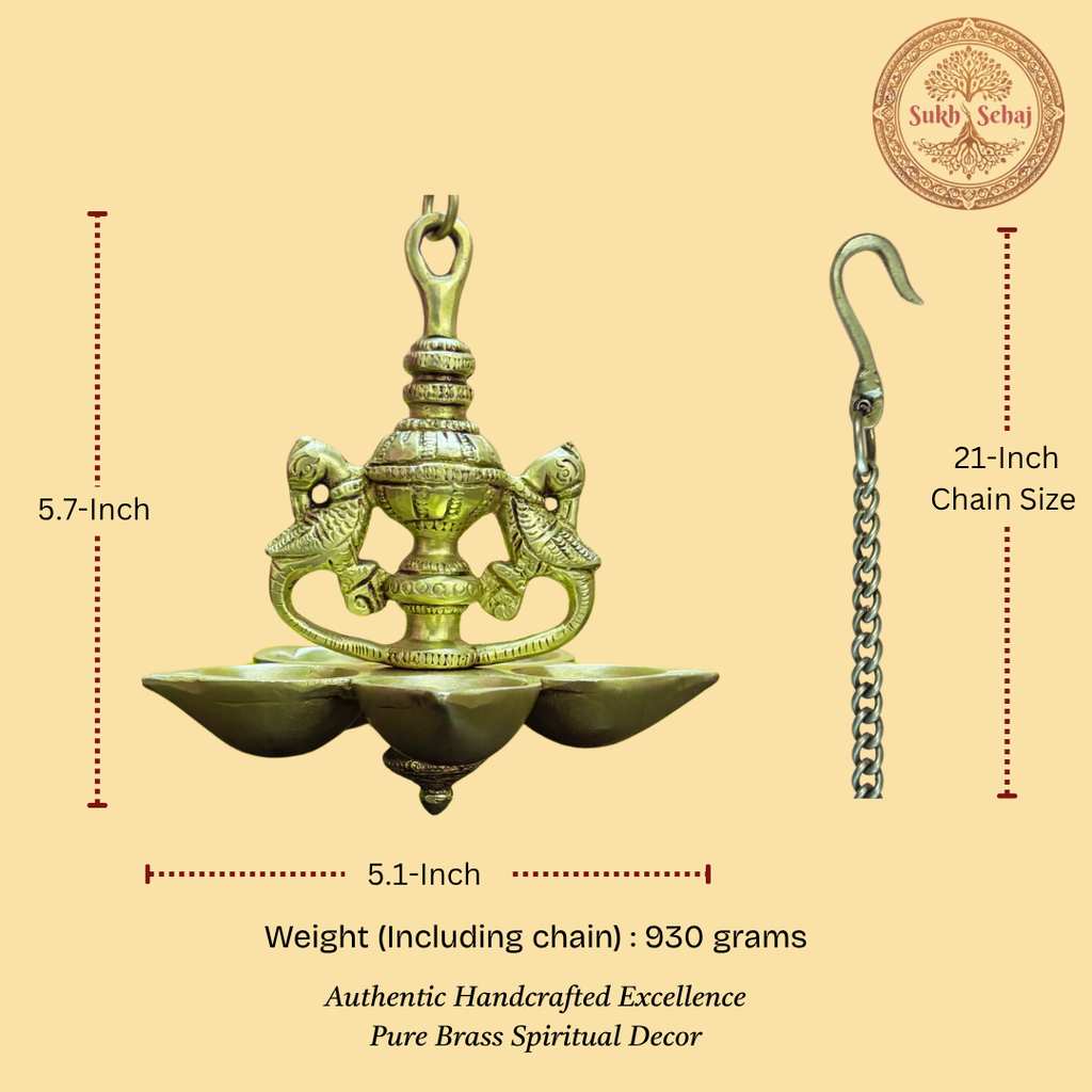 Mayur Diya (Hanging) - Medium
