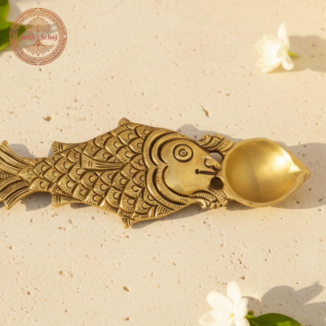 Matsya Avatar Aarti Diya Spoon