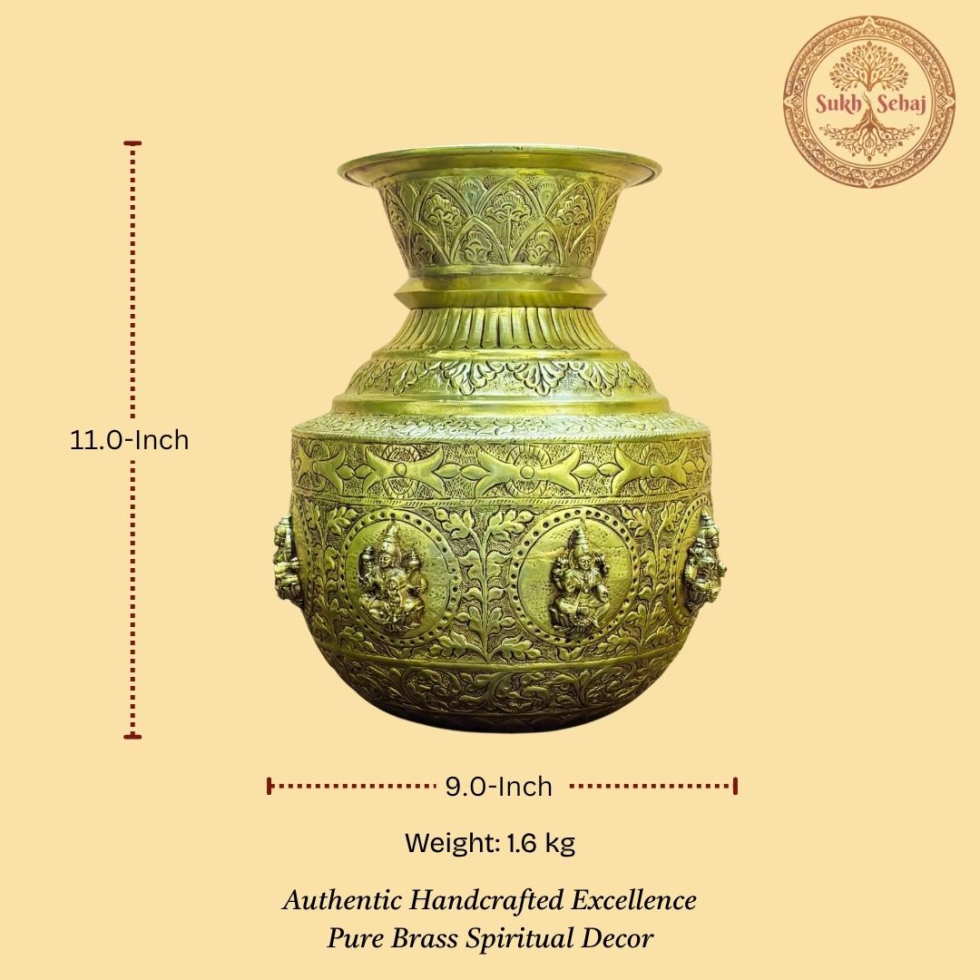 Ashtalakshmi Kalash - 11.0 Inch