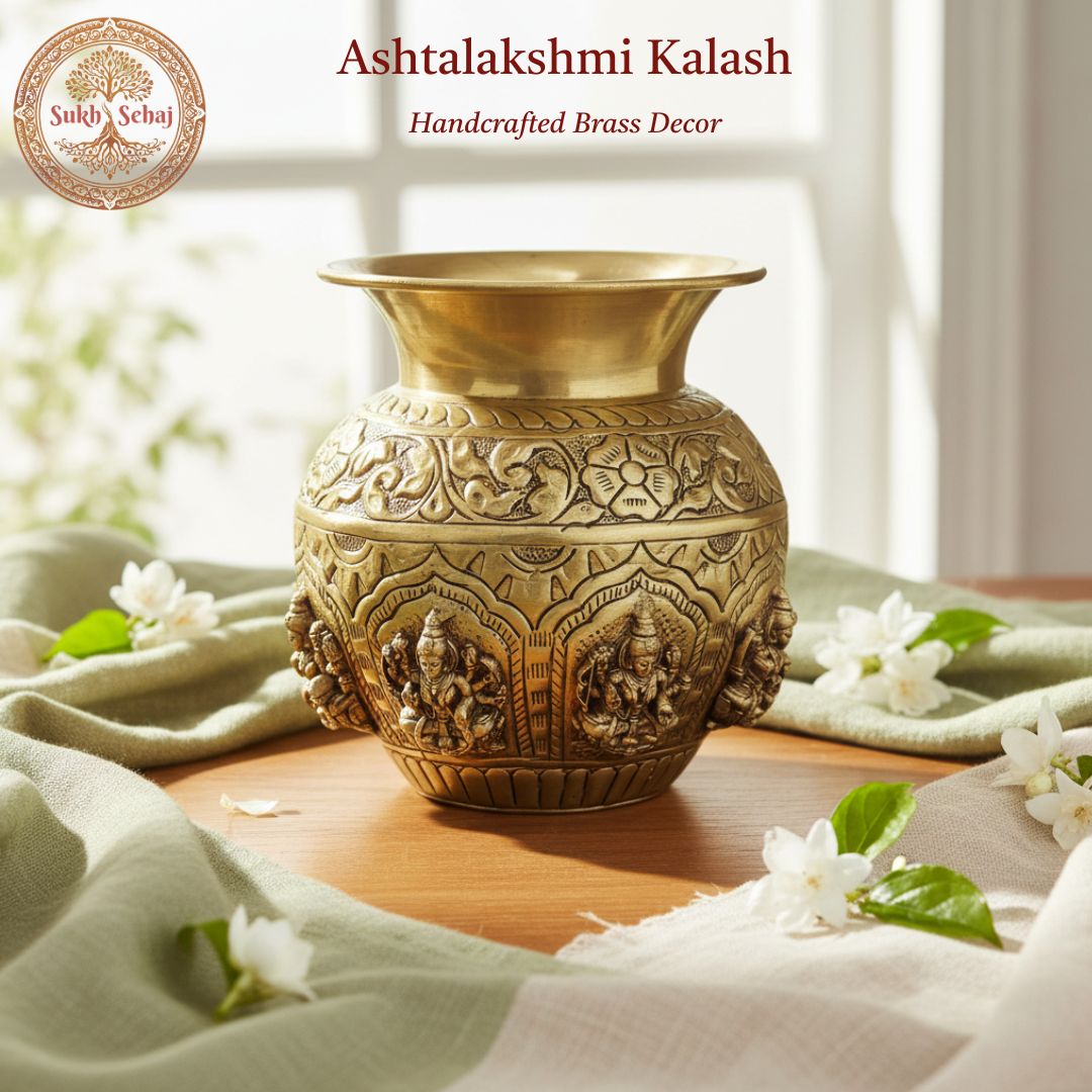 Ashtalakshmi Kalash - 5.0 Inch