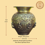 Ashtalakshmi Kalash - 5.8 Inch