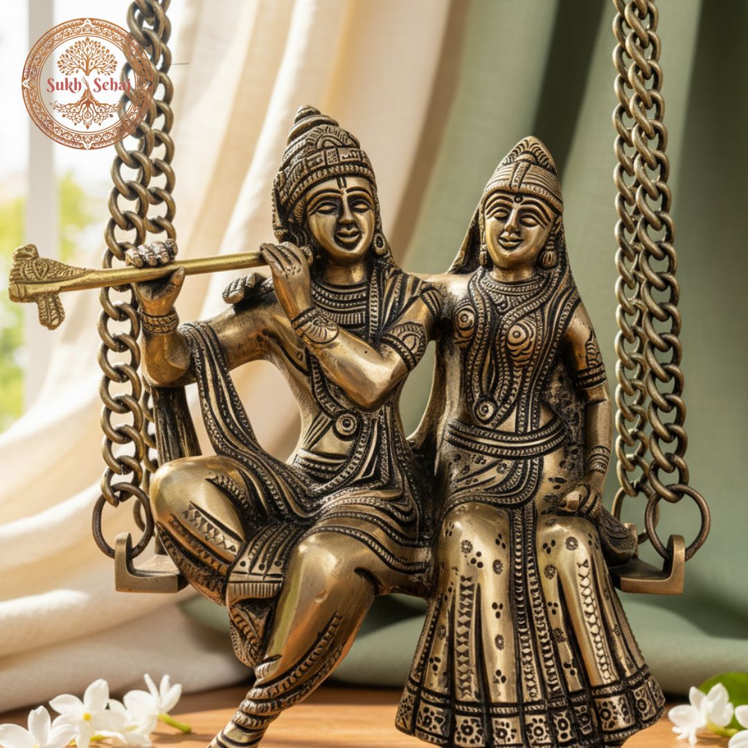 Shree Radha Krishna Jhula - Large