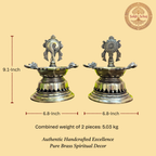 Shankhu Chakra Diyas Set