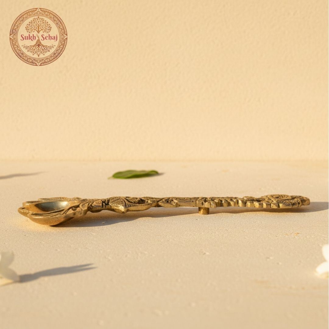 Panchmukhi Aarti Diya Spoon