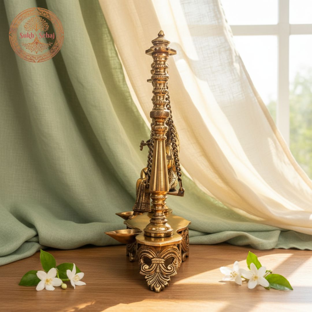 Shree Radha Krishna Jhula - Large