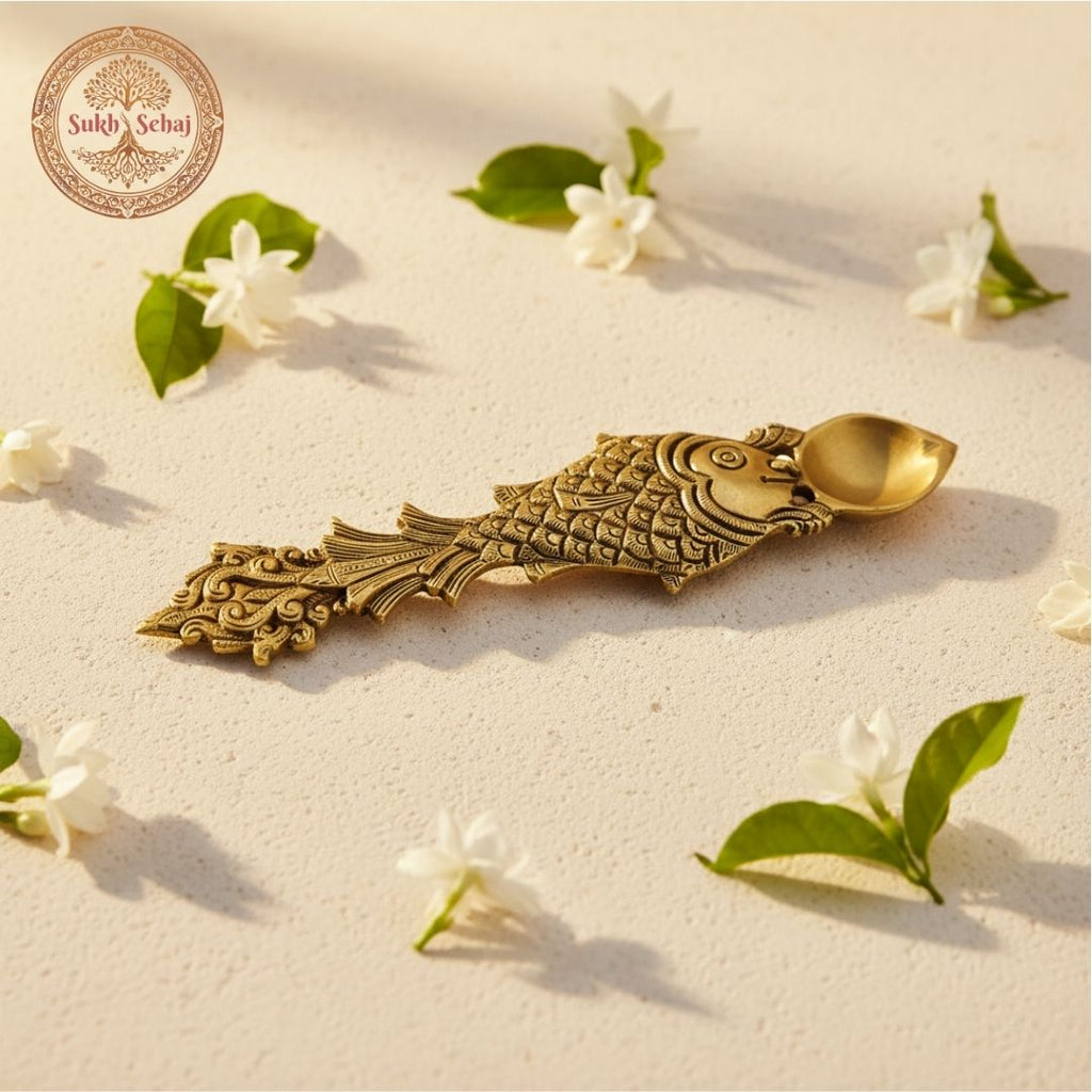 Matsya Avatar Aarti Diya Spoon