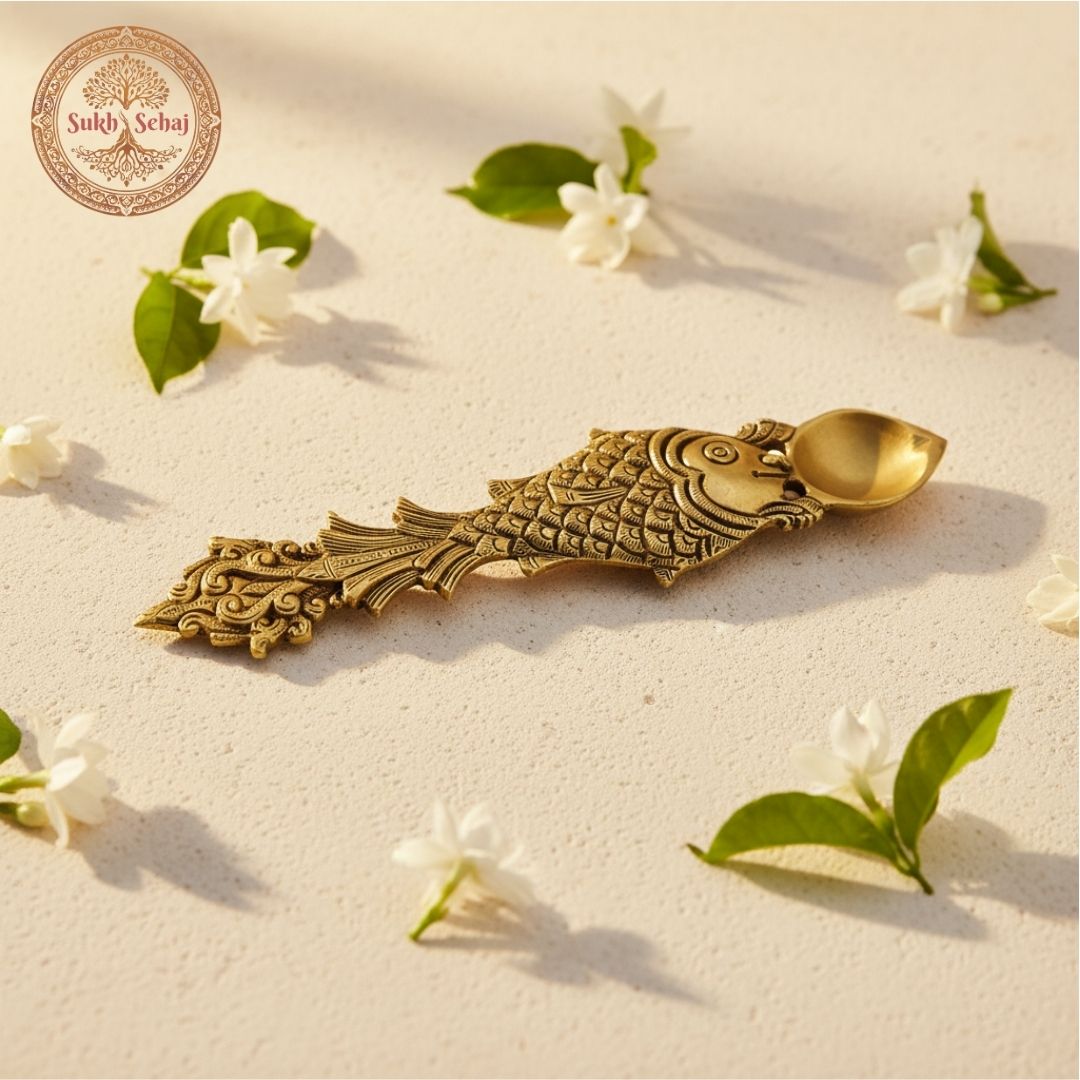 Matsya Avatar Aarti Diya Spoon