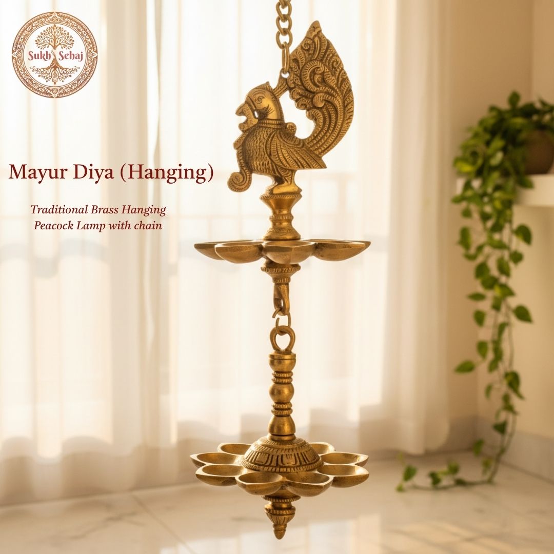 Mayur Diya (Hanging) - Large