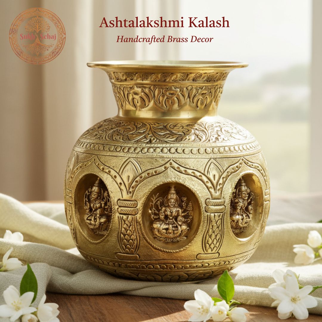 Ashtalakshmi Kalash - 8 Inch