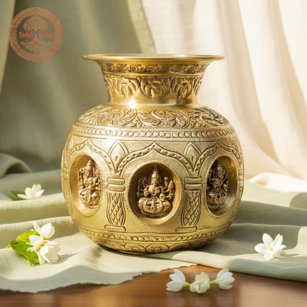 Ashtalakshmi Kalash - 8 Inch