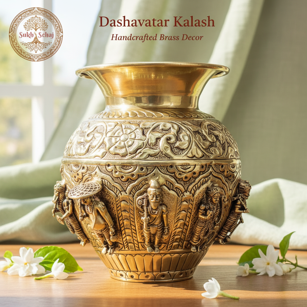 Dhashavatar Kalash - 5.9 Inch