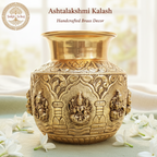 Ashtalakshmi Kalash - 5.7 Inch