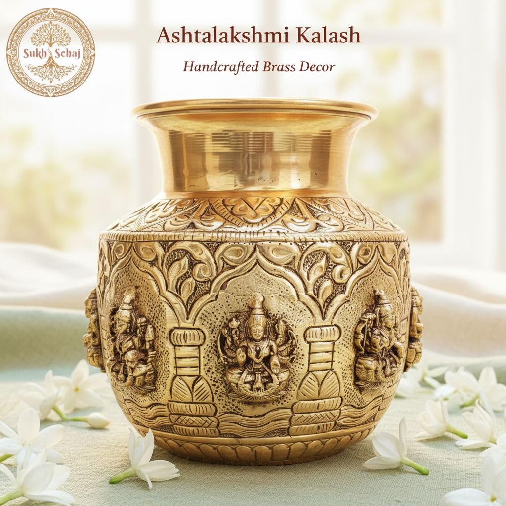 Ashtalakshmi Kalash - 5.7 Inch
