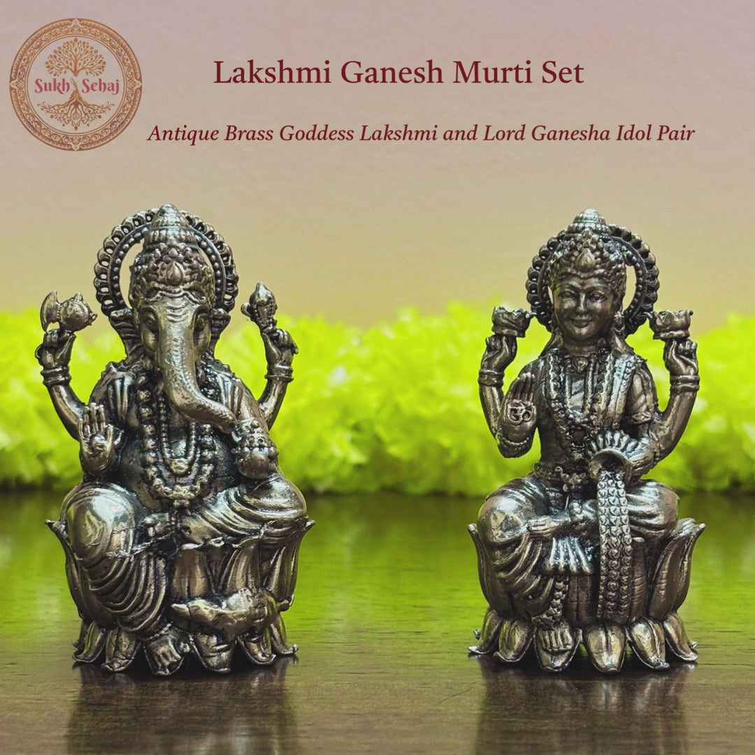 Shree Lakshmi Ganesh Murti Set