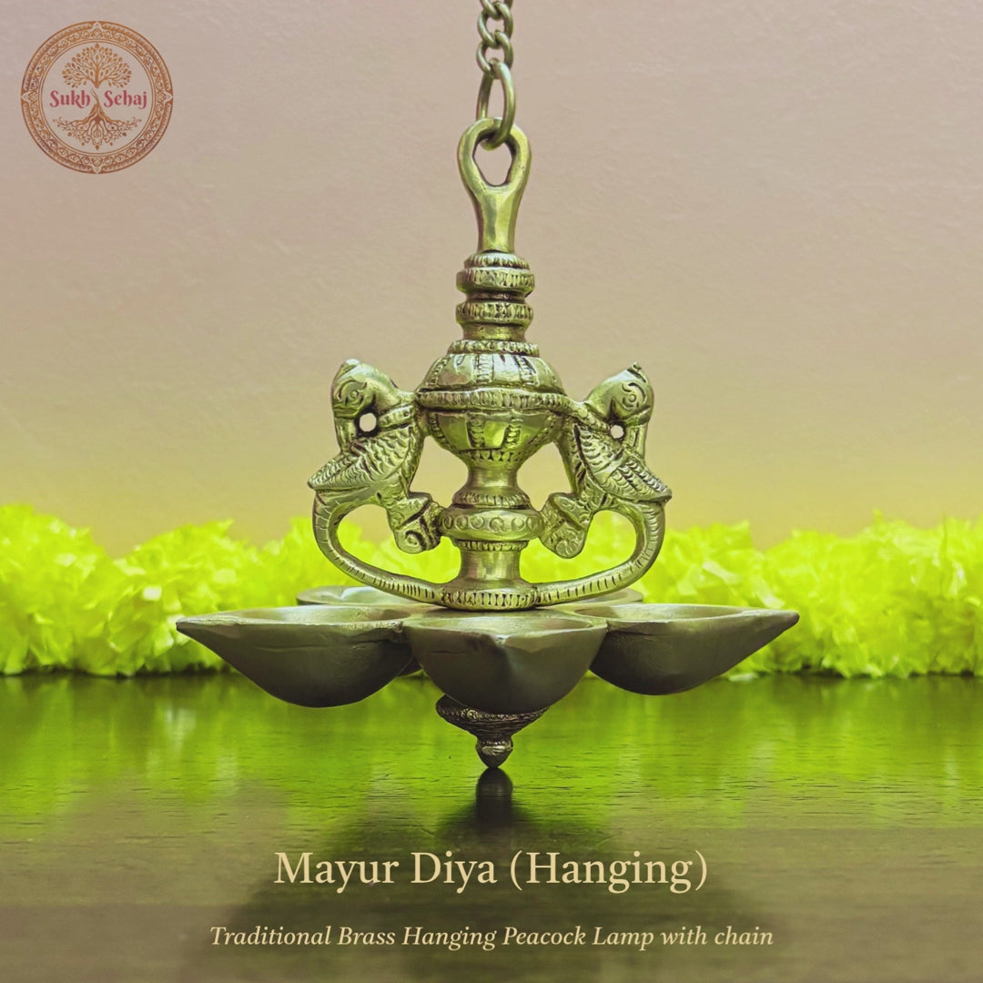 Mayur Diya (Hanging) - Medium