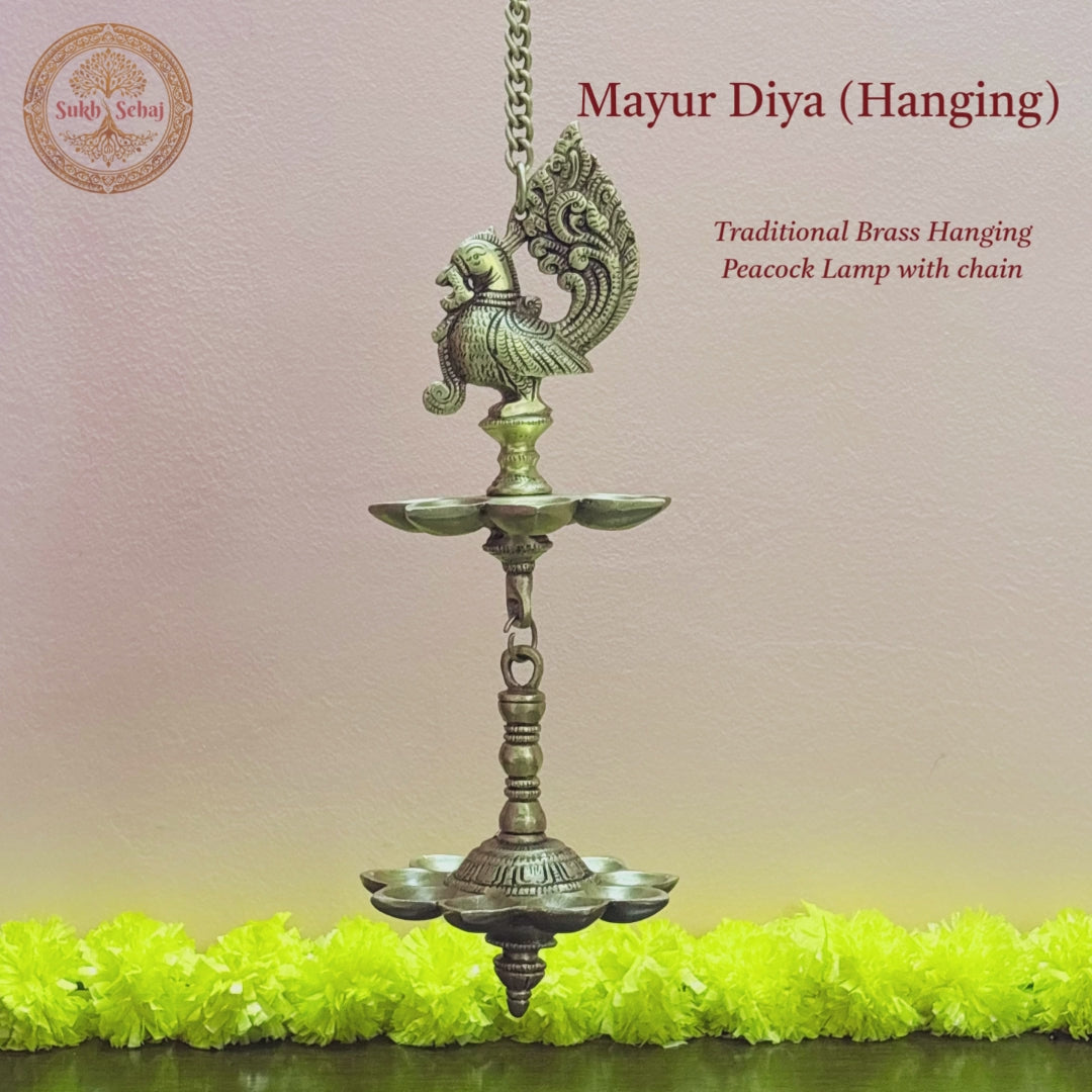 Mayur Diya (Hanging) - Large