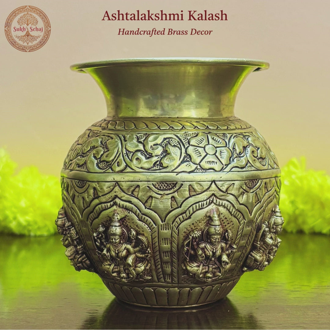 Ashtalakshmi Kalash - 5.0 Inch