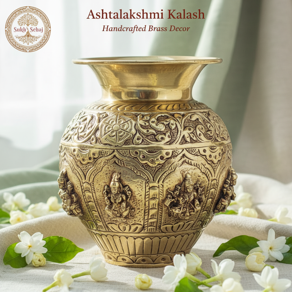 Ashtalakshmi Kalash - 5.8 Inch